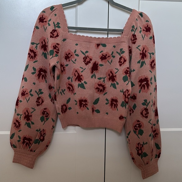 Floral sweater size M - Picture 5 of 5